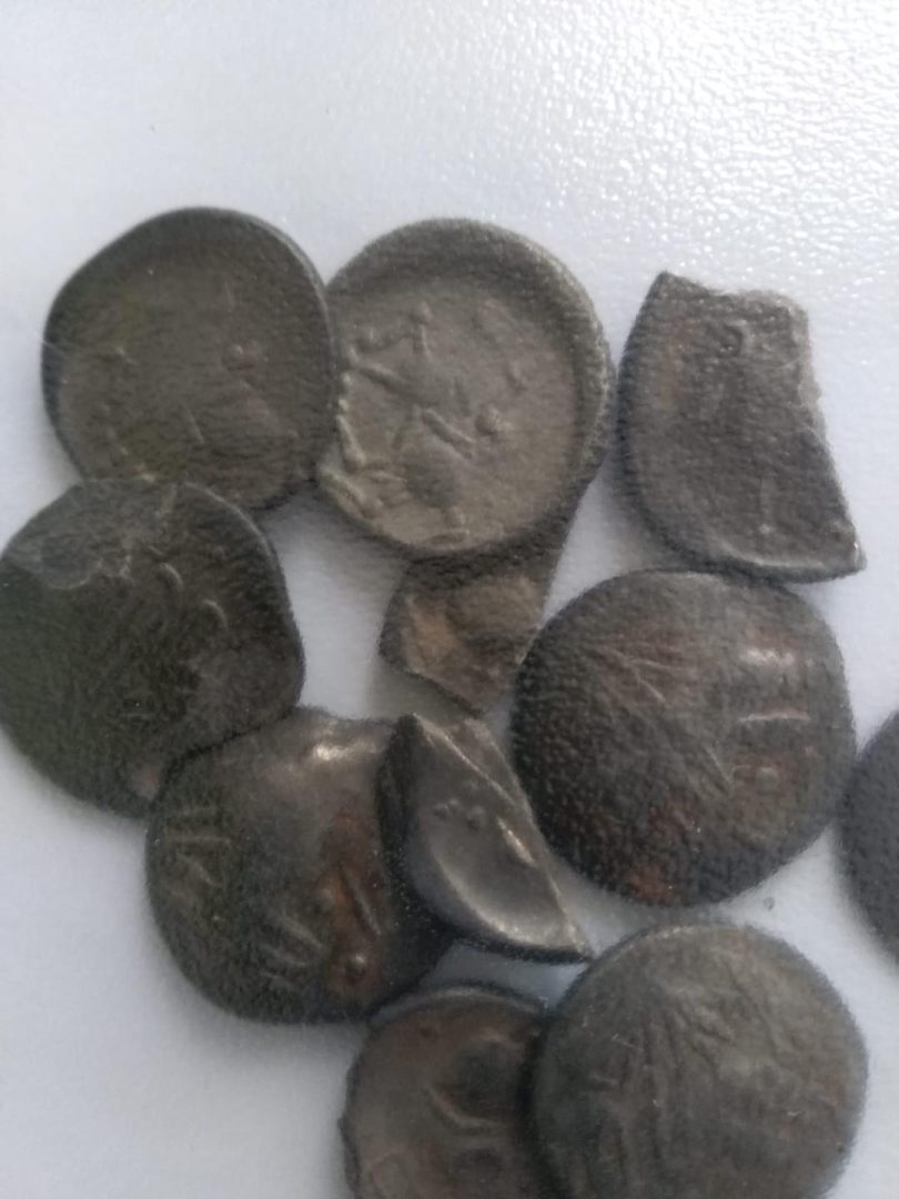 Un dâmbovițean a descoperit pe un câmp, 17 monede care datează din timpul dacilor