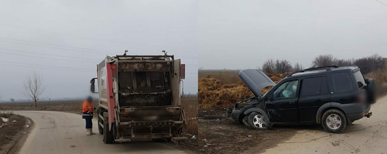 Un autoturism şi o maşină de gunoi s-au ciocnit pe DJ 711 D, pe raza localității Lungulețu