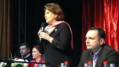 VIDEO. Ministrul  Rovana Plumb, preşedinte interimar PSD Dâmboviţa, a dat asigurări că problemele stringente  din sistemul educaţional dâmboviţean se vor rezolva în cel mai scurt