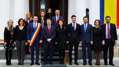 VIDEO. Primăria Târgovişte a primit vizita delegaţiei din Spania, condusă de președintele Regiunii Castilla de la Mancha, Emiliano Garcia Page Sanchez