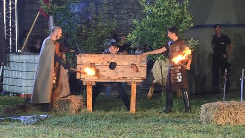 VIDEO. Spectacolul istoric ”Vlad Țepeș – răzbunarea” la Curtea Domnească   din Târgovişte