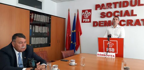 VIDEO. Secretarul  general  al PSD  Dâmboviţa , Cristian Stan şi vicepreşedintele  PSD, Dorinel Soare susţin organizarea unei   Conferinţe extraordinare  de alegeri  la PSD Dâmboviţa