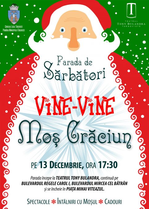 Târgovişte: Moș Crăciun sosește pe 13 decembrie