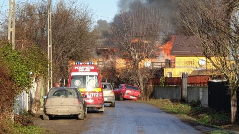 VIDEO. Incendiu de casă în comuna Conțești