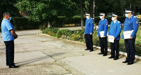 Patru jandarmi – la încheierea mandatului de onoare