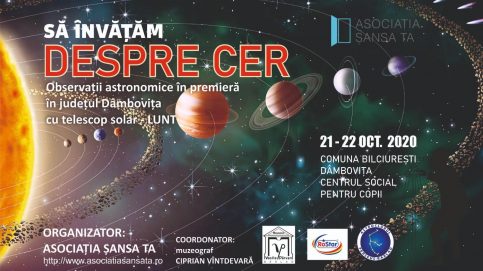 Cel mai mare telescop pentru observații solare din România va fi prezent în premieră în judeţul Dâmboviţa