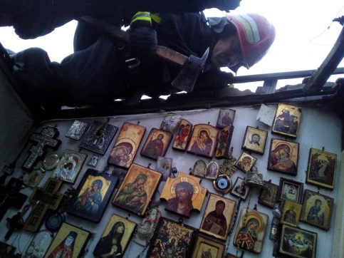 Incendiu la o gospodărie din comuna Conțești