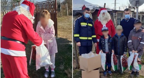 Pompierii dâmboviţeni au fost spiridușii lui Moş Crăciun