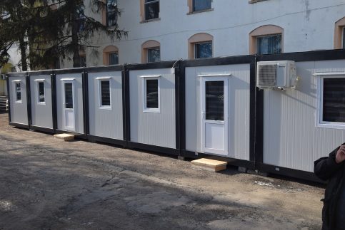 Container special pentru pacienţii suspecţi de COVID-19, de astăzi, în dotarea Spitalului Municipal Moreni