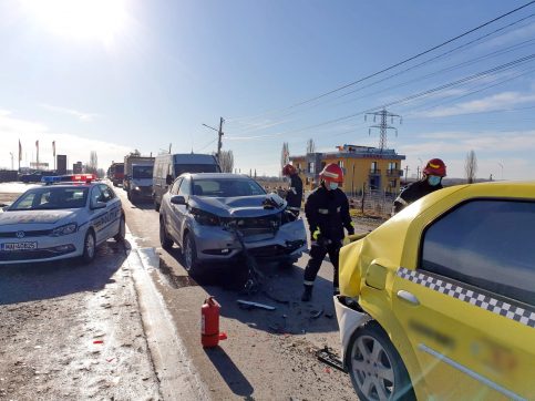 Accident rutier produs pe DN 71, în localitatea Aninoasa