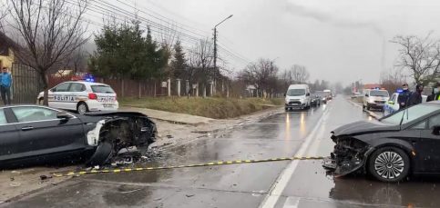 DN 71-Accident cu trei persoane rănite