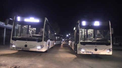 Cele 28 de autobuze Mercedes-Benz Citaro Hybrid au intrat în circulație, în municipiul Târgoviște. VIDEO