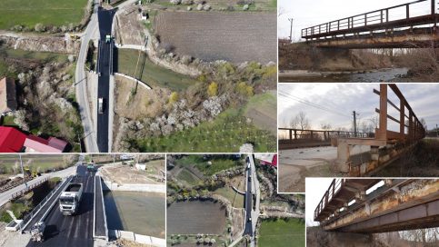 NOUL POD peste râul Colentina D.C. 43A, intrarea în satul Ghimpaţi,orașul Răcari.VIDEO