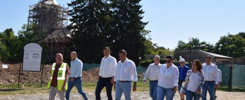 Vizită de lucru pe șantierul de la Curtea Domnească