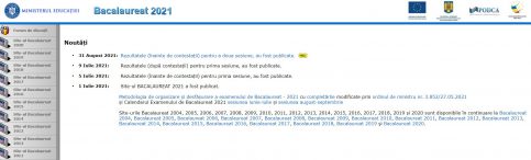 Rezultatele finale la Bacalaureat,după contestaţii, afişate vineri,3 septembrie