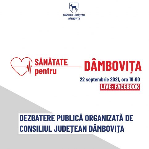 „Sănătate pentru Dâmbovița!”, o dezbatere la care participă prof. dr.Adrian Streinu-Cercel, prof.dr. Alexandru Rafila și alți specialiști