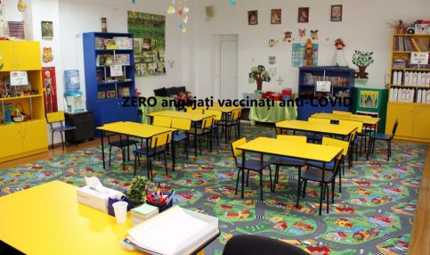 12 GRĂDINIȚE din Dâmbovița, ZERO angajați vaccinați anti-COVID
