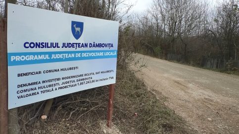 Președintele CJ, Corneliu Ștefan, vizită de lucru pe DCL 97A, în sat Hulubești, drum modernizat prin PJDL. VIDEO