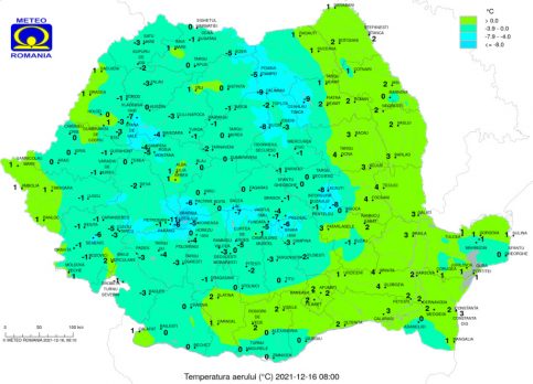Joi, vremea va fi în general închisă iar maximele vor ajunge doar la 7 grade