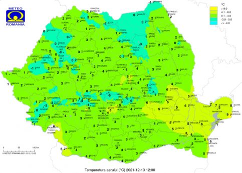 Vremea în următoarele zile, temperaturile scad simțitor