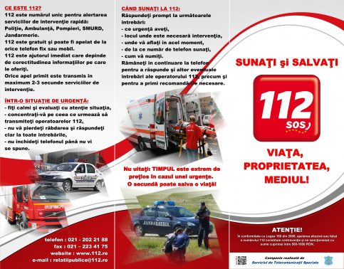 112 este NUMĂRUL care salvează viața, 11 februarie este Ziua Europeană a Numărului unic de urgenţă 112