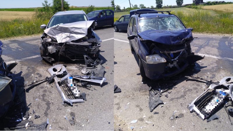 Accident rutier pe DJ611, comuna Petrești