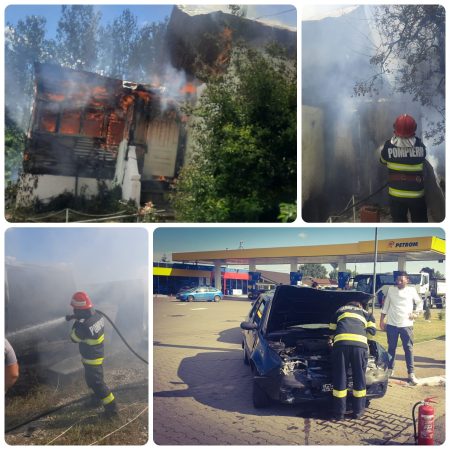 Pompierii dâmbovițeni au avut în ultima săptămână 298 de intervenții