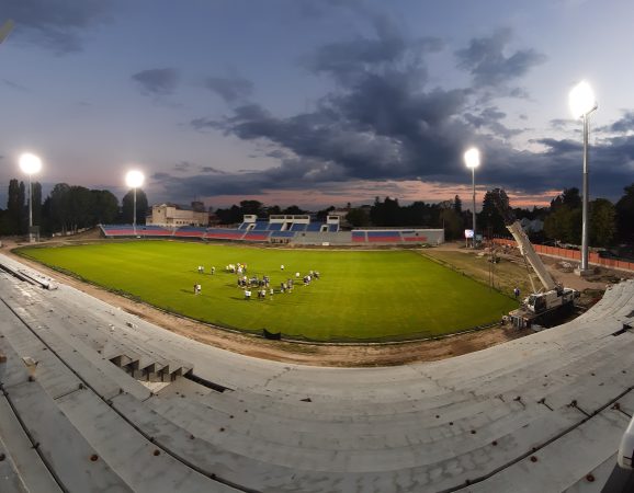 Stadiul lucrărilor la Stadionul Eugen Popescu.VIDEO