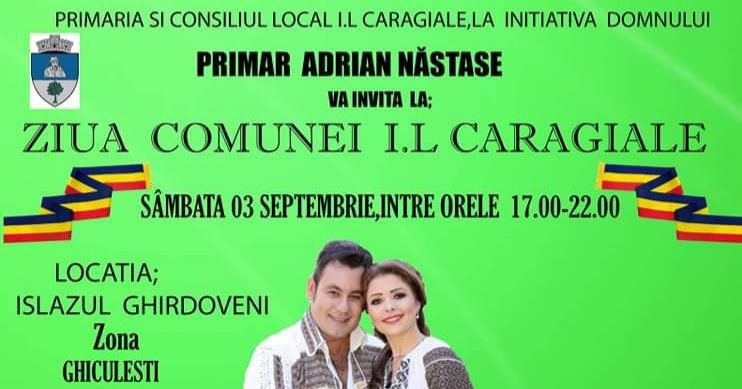 Comuna I.L. Caragiale îmbracă straie de sărbătoare, sâmbătă, 3 septembrie