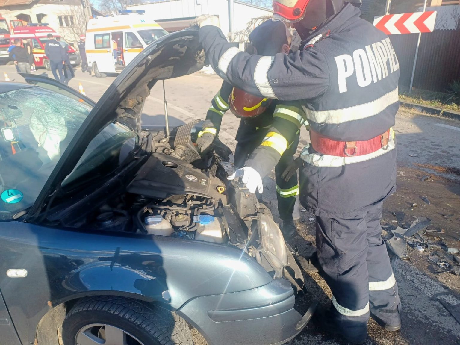 ACCIDENT GRAV în satul  Căprioru, comuna Tătărani