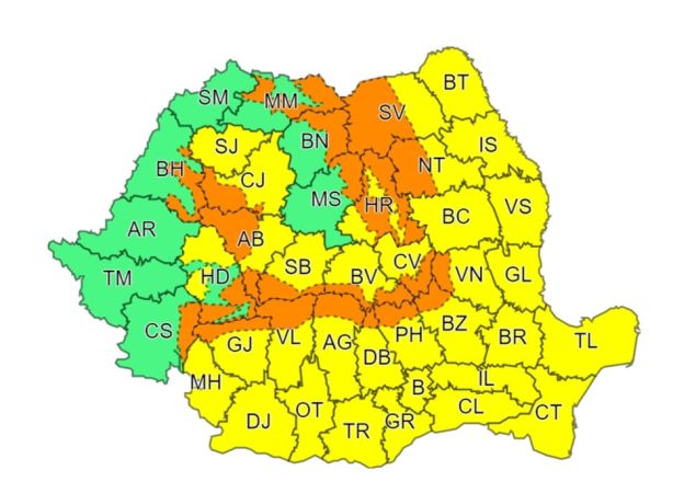 ULTIMA ORĂ! Tot județul Dâmbovița este sub COD GALBEN de VÂNT PUTERNIC
