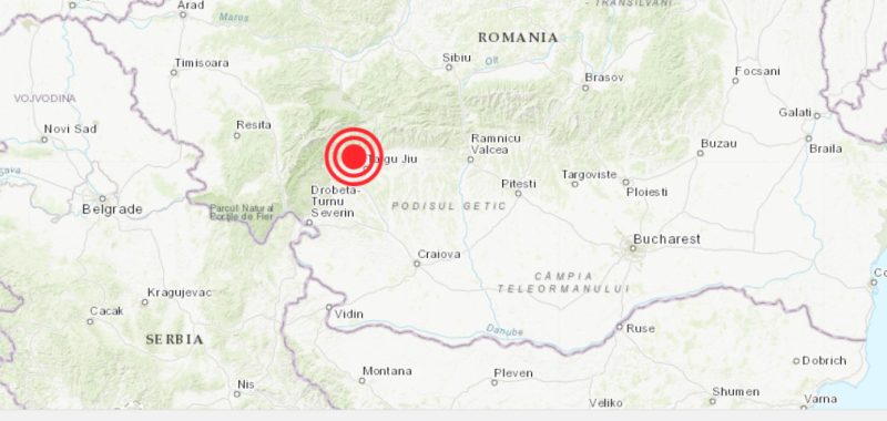 Cutremur de 4,6 s-a produs în Oltenia, Gorj, în noaptea de duminică spre luni