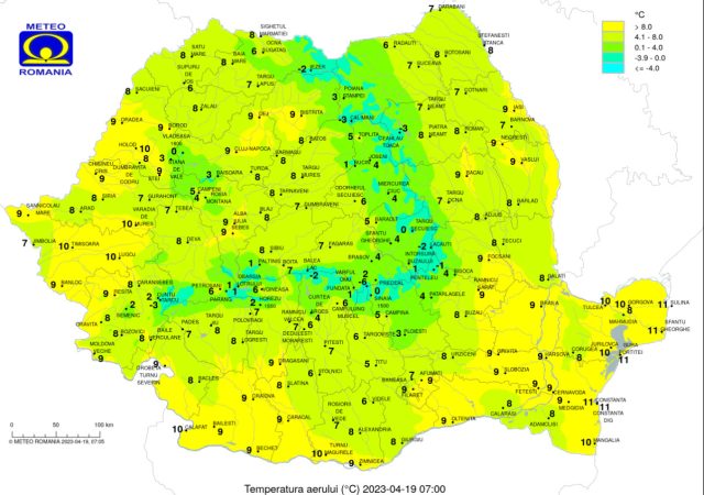 Temporar va ploua, pe parcursul zilei în sud-vest, centru şi local în rest