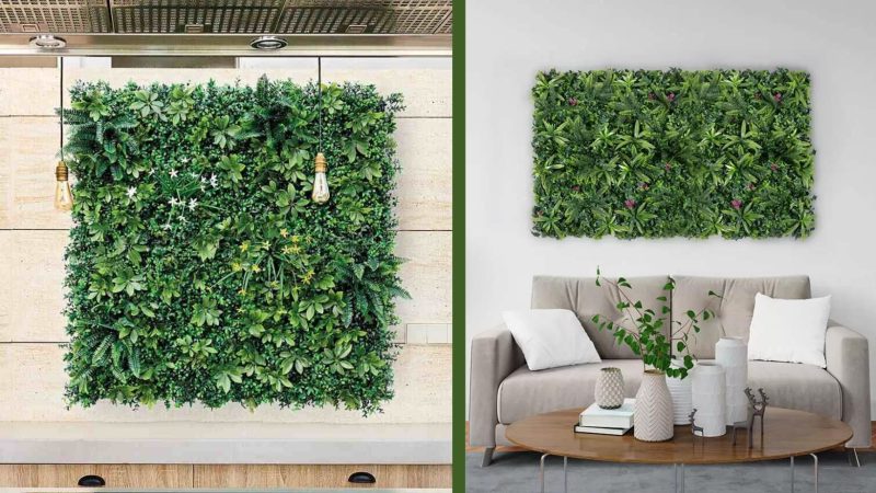 Transformă-ți spațiul într-o oază de verdeață cu un panou de plante artificiale
