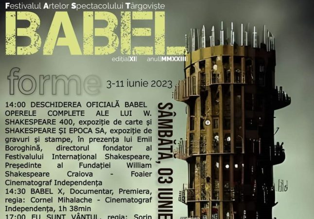 BABEL: Festivalul Internațional al Artelor Spectacolului, ediția a XI-a, începe mâine!