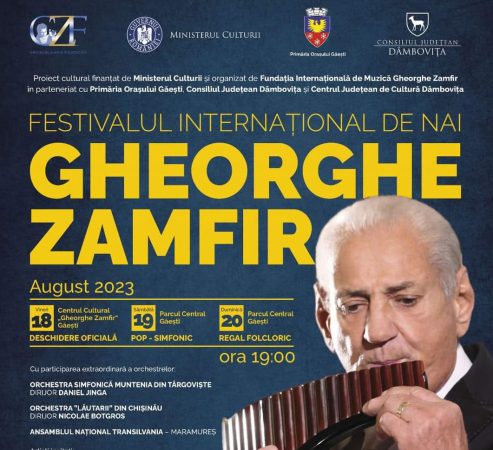 Orașul Găești este gazda Festivalului Internațional de Nai „Gheorghe Zamfir”,  în perioada 18-20 august 2023
