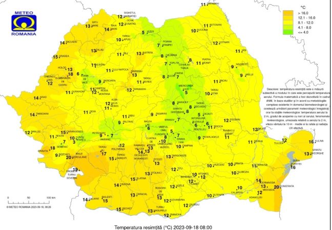 Astăzi, 18 septembrie, vremea va fi în general instabilă