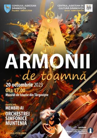 Recital de muzică simfonică, susținut de membri ai Orchestrei Simfonice „Muntenia”: Armonii de toamnă