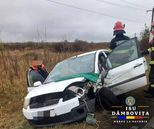Accidente în lanț pe DN 72 Târgoviște- Ploiești