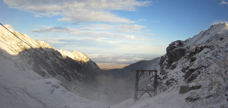 Ninge în zona înaltă a Transfăgărășanului.VIDEO