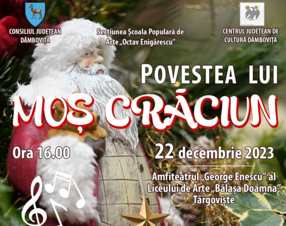 Spectacolul „Povestea lui Moș Crăciun” Spectacolul „Povestea lui Moș Crăciun”, o incursiune în lumea artistică a elevilor Școlii Populare de Arte „Octav Enigărescu”.