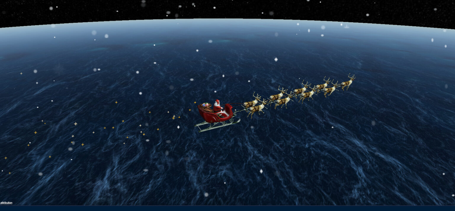 Moș Crăciun, urmărit prin satelit, deja a pornit la drum  Moș Crăciun, urmărit prin satelit, deja a pornit la drum