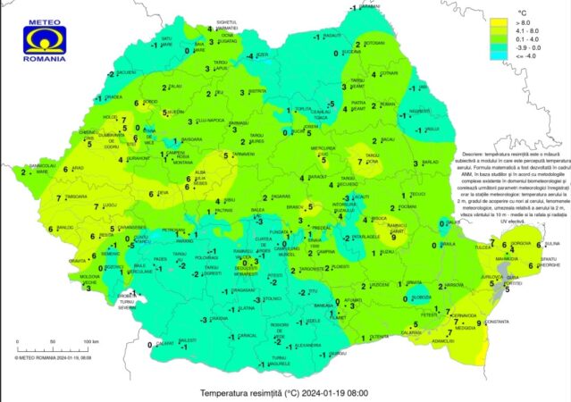 Alertă meteo: RĂCIRE ACCENTUATĂ începând de vineri, 19 ianuarie, până duminică, 21 ianuarie, cele mai puternice ninsori sunt așteptate sâmbătă  în sudul țării.