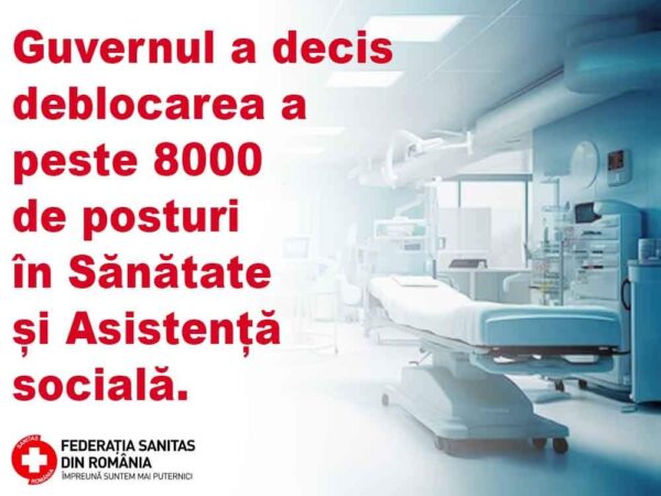 Federația SANITAS: Sub presiune guvernul POATE? Atunci SĂ CONTINUĂM presiunile! Federația SANITAS: Sub presiune guvernul POATE? Atunci SĂ CONTINUĂM presiunile!