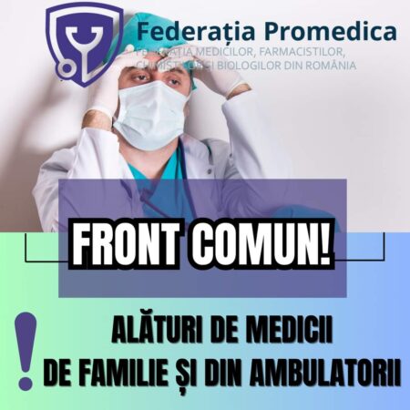 Medicii de familie și medicii din ambulatorii continuă protestele, Federația Promedica își exprimă susținerea totală față de medicii