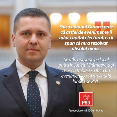 Președintele PSD Dâmbovița,Corneliu Ștefan: Este deplorabil să observăm că unii politicieni aruncă în discuții realizările județului Dâmbovița