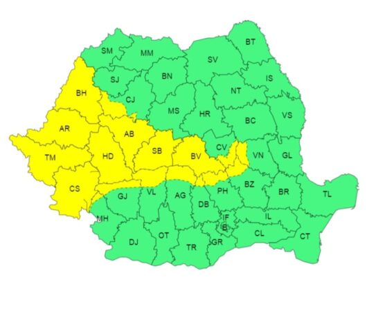 Atenționare meteorologică COD GALBEN de VÂNT, vizat este și  județul Dâmbovița  Atenționare meteorologică COD GALBEN de VÂNT, valabilă în perioada 10 februarie 2024, ora 18:00, până la 11 februarie 2024, ora 08:00.