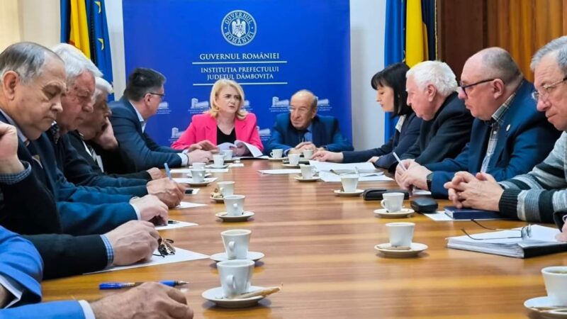 A avut loc ședința Comitetului Consultativ de Dialog Civic pentru Problemele Persoanelor Vârstnice Dâmbovița, lucrările  au fost conduse de prefectul județului Dâmbovița, Claudia Gilia.