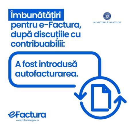 ANAF ne anunță că sistemul e-Factura are parte de noi îmbunătățiri ANAF ne anunță că sistemul e-Factura are parte de noi îmbunătățiri, grație strânsei colaborări a MF/ANAF cu utilizatorii finali și cu furnizorii de servicii de contabilitate.