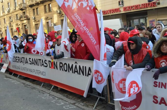 Membrii Consiliului Național al Federației SANITAS au pichetat ieri, Ministerul Sănătății, acțiune programată în calendarul de proteste pentru susținerea revendicărilor membrilor de sindicat SANITAS! 